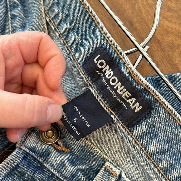 Women’s London Jean Straight Fit Button Fly Size 6 Medium Wash 32 Inseam Vintage - Picture 9 of 10